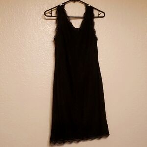 Adrianna papell black lace dress size 4